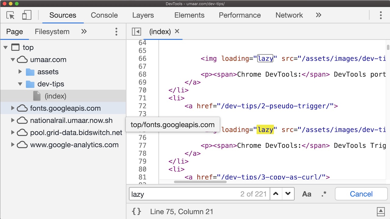 Making images lazy-load with DevTools