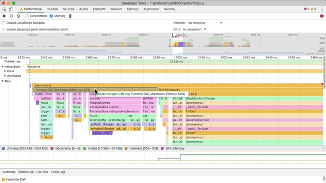 Handling JS performance metrics